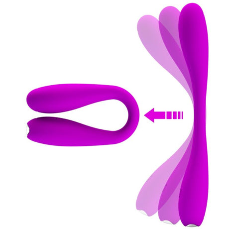 Vibrateur Yedda 17 cm - accessoires inclus visibles