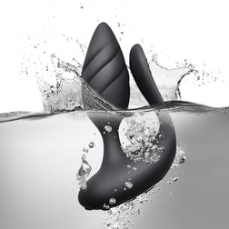 Vibromasseur double stimulation anal + périnée télécommandé — en situation