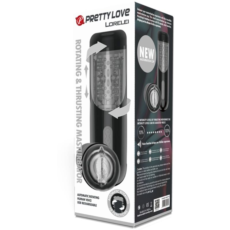 PRETTY LOVE MASTURBATEUR RECHARGEABLE MULTIFONCTION LORELEI