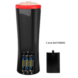 Compartiment à piles du masturbateur vibrant avec trois piles AAA