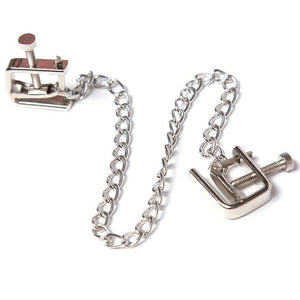 OHMAMA FETISH PINCES VIS EN METAL AVEC CHAINE