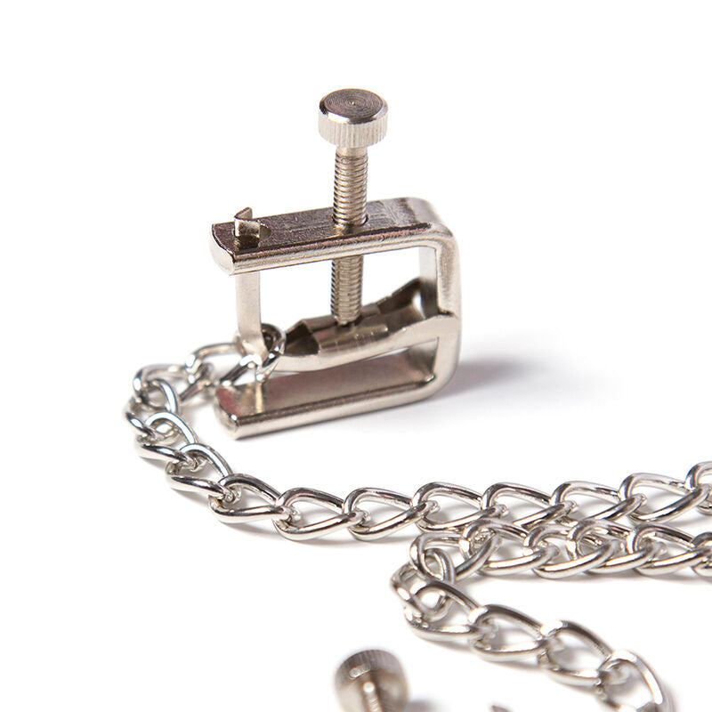 OHMAMA FETISH PINCES VIS EN METAL AVEC CHAINE