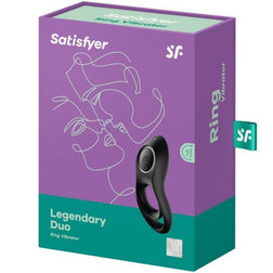 SATISFYER VIBRATEUR ANNEAU DUO LEGENDAIRE NOIR