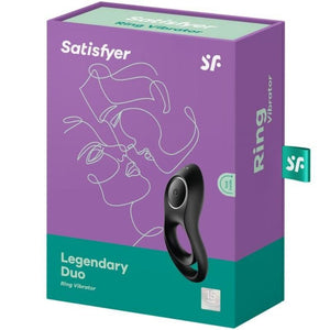 SATISFYER VIBRATEUR ANNEAU DUO LEGENDAIRE NOIR