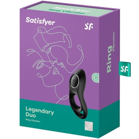 SATISFYER VIBRATEUR ANNEAU DUO LEGENDAIRE NOIR