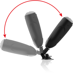 Support articulé du masturbateur automatique permettant un réglage de l'inclinaison