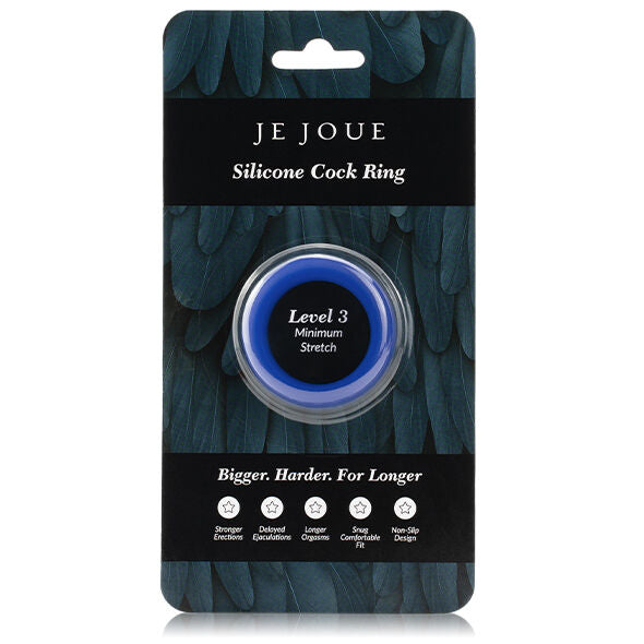 JE JOUE BAGUE SILICONE BLEUE STRANGULATION MINIMUM