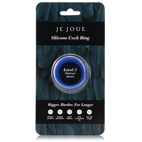 JE JOUE BAGUE SILICONE BLEUE STRANGULATION MINIMUM