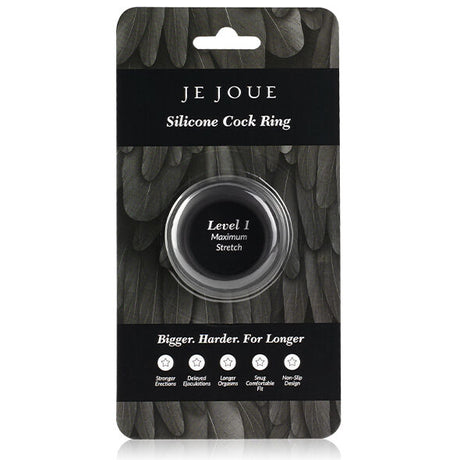 JE JOUE ANNEAU PENIAL EN SILICONE EXTENSION MAXIMALE NOIR