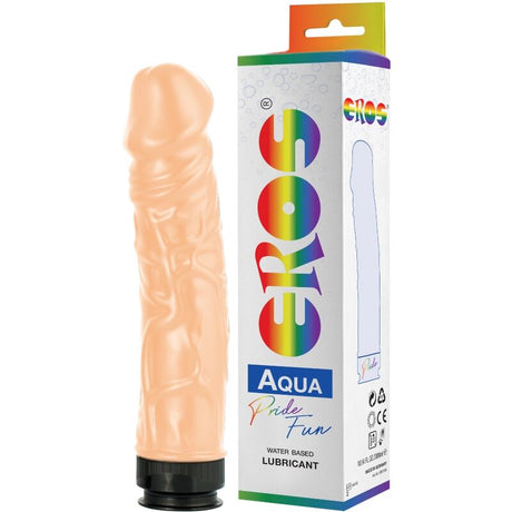 Gode réaliste creux 23,5 cm avec réservoir lube 300 ml — Eros Aqua Pride · Pride · Godes Réalistes