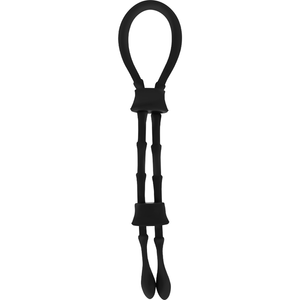 OHMAMA FETISH ANNEAU CORDON COQ ET TESTICULES EN SILICONE
