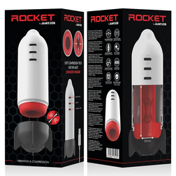 JAMYJOB MASTURBATEUR ROCKET TECHNOLOGIE DE COMPRESSION DOUCE ET VIBRATION
