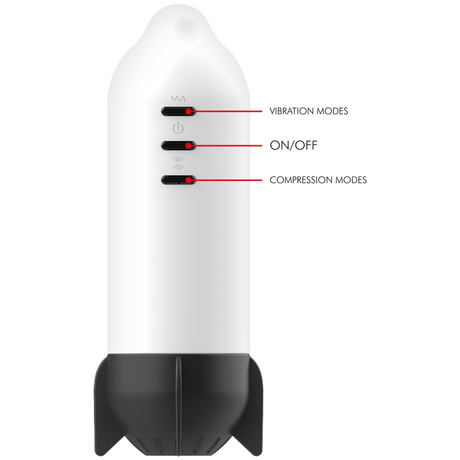 JAMYJOB MASTURBATEUR ROCKET TECHNOLOGIE DE COMPRESSION DOUCE ET VIBRATION