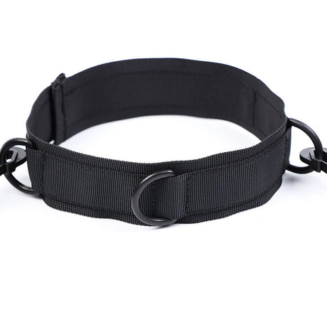 OHMAMA FETISH MENOTTES ET COLLIER EN NYLON
