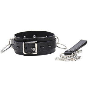 OHMAMA FETISH COLLIER DE SOUMISSION AVEC 3 ANNEAUX