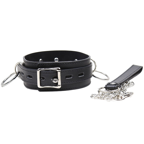 OHMAMA FETISH COLLIER DE SOUMISSION AVEC 3 ANNEAUX