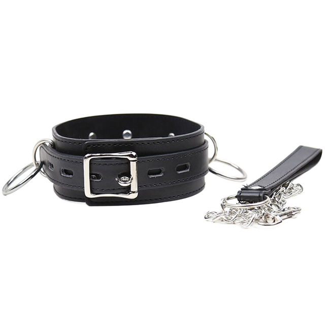 OHMAMA FETISH COLLIER DE SOUMISSION AVEC 3 ANNEAUX