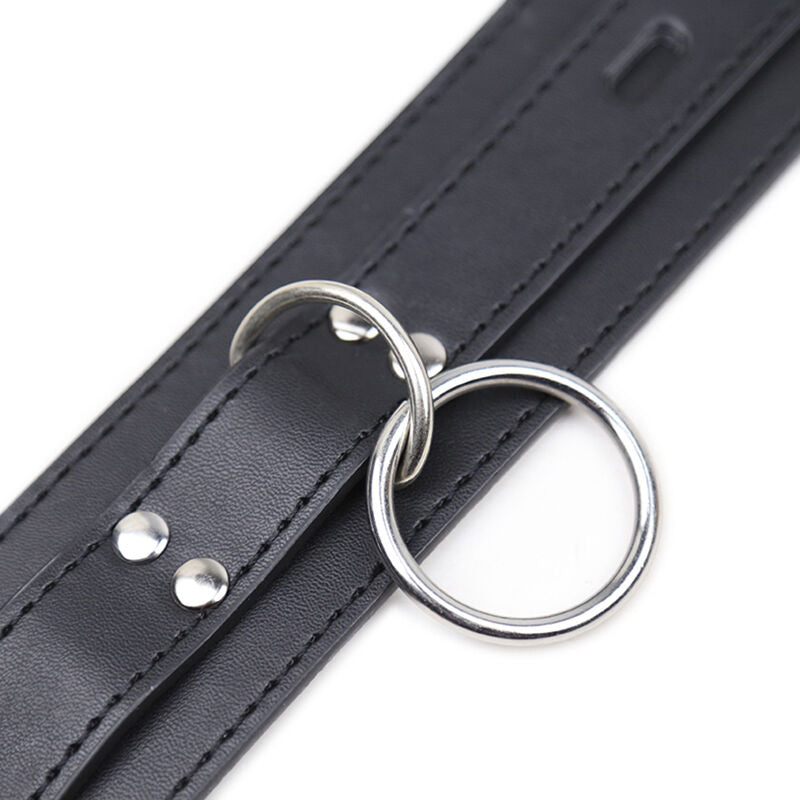 OHMAMA FETISH COLLIER DE SOUMISSION AVEC 3 ANNEAUX