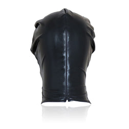 Cagoule BDSM wetlook sans ouverture — privation sensorielle — vue 3