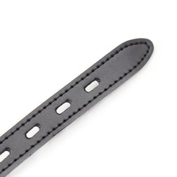 Bâillon boule silicone avec ceinture cuir et cadenas inclus — vue 7