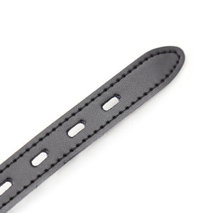 OHMAMA FETISH BAILLON BALLE EN SILICONE AVEC CEINTURE EN CUIR CADENAS INCLUS