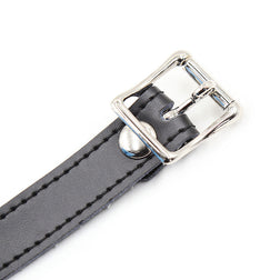 Bâillon boule silicone avec ceinture cuir et cadenas inclus — vue 8