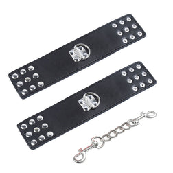 OHMAMA FETISH RETENUES POIGNETS SNAP FASTEN METAL