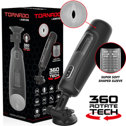 Masturbateur automatique Tornado avec ventouse et gaine texturée rotative