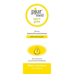 Lubrifiant silicone Pjur Med Soft Glide + jojoba — sachet 1,5 ml · Pjur · Lubrifiants Mono-doses