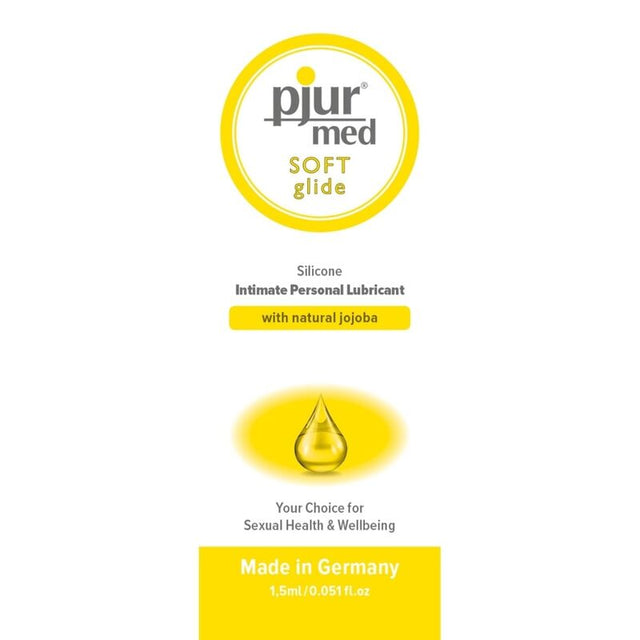 Lubrifiant silicone Pjur Med Soft Glide + jojoba — sachet 1,5 ml · Pjur · Lubrifiants Mono-doses