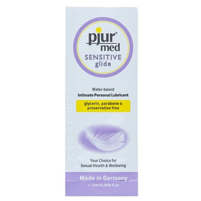 Lubrifiant Pjur Med Sensitive Glide base eau — sachet 2 ml · Pjur · Lubrifiants Mono-doses