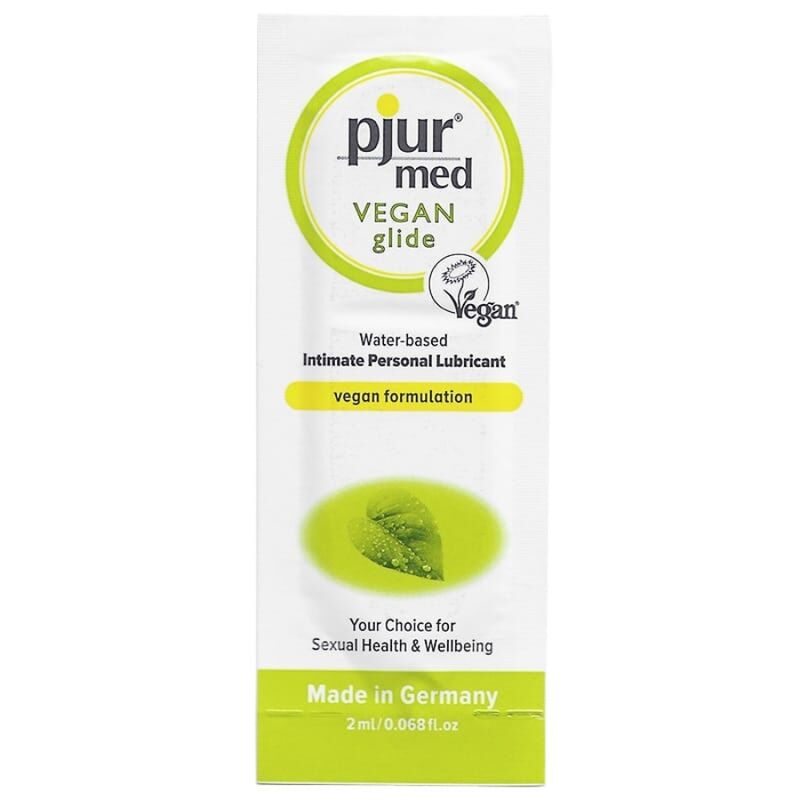 Lubrifiant Pjur Med Vegan Glide base eau — sachet 2 ml · Pjur · Lubrifiants Mono-doses