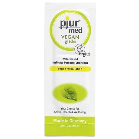 Lubrifiant Pjur Med Vegan Glide base eau — sachet 2 ml · Pjur · Lubrifiants Mono-doses