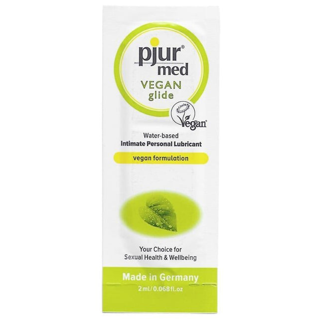 Lubrifiant Pjur Med Vegan Glide base eau — sachet 2 ml · Pjur · Lubrifiants Mono-doses