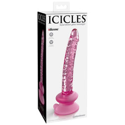 Gode en verre avec ventouse — Icicles N.86