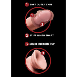 KING COCK PLUS BALLES GODE 3D 203 CM