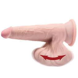 Gode réaliste triple densité 12,7 cm avec testicules mobiles — 3D