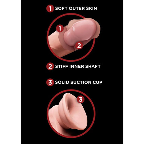 KING COCK PLUS BALLES GODE 3D 127 CM