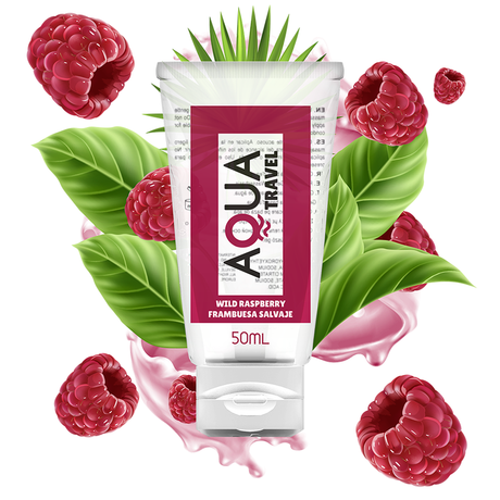 Lubrifiant aromatisé framboise sauvage 50 ml — Aqua Travel · Aqua Travel · Lubrifiants aromatisés