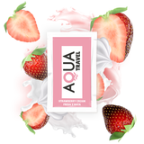 AQUA TRAVEL LUBRIFIANT A BASE D EAU SAVEUR CREME DE FRAISE 6 ML