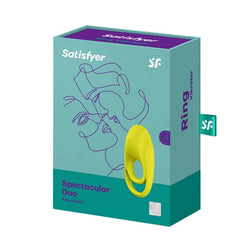 SATISFYER VIBRATEUR ANNEAU SPECTACULAIRE DUO JAUNE