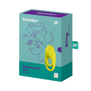 SATISFYER VIBRATEUR ANNEAU SPECTACULAIRE DUO JAUNE