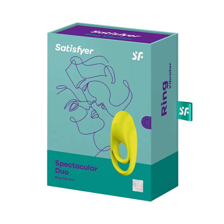 SATISFYER VIBRATEUR ANNEAU SPECTACULAIRE DUO JAUNE