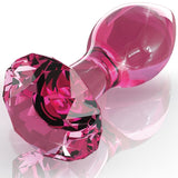 Plug anal verre soufflé rose à facettes — ICICLES N.79 · Icicles · Plugs