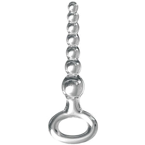 Masseur anal verre à perles graduées 16,5 cm — N.67 · Icicles · Plugs