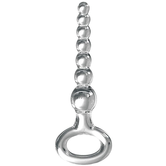 Masseur anal verre à perles graduées 16,5 cm — N.67 · Icicles · Plugs