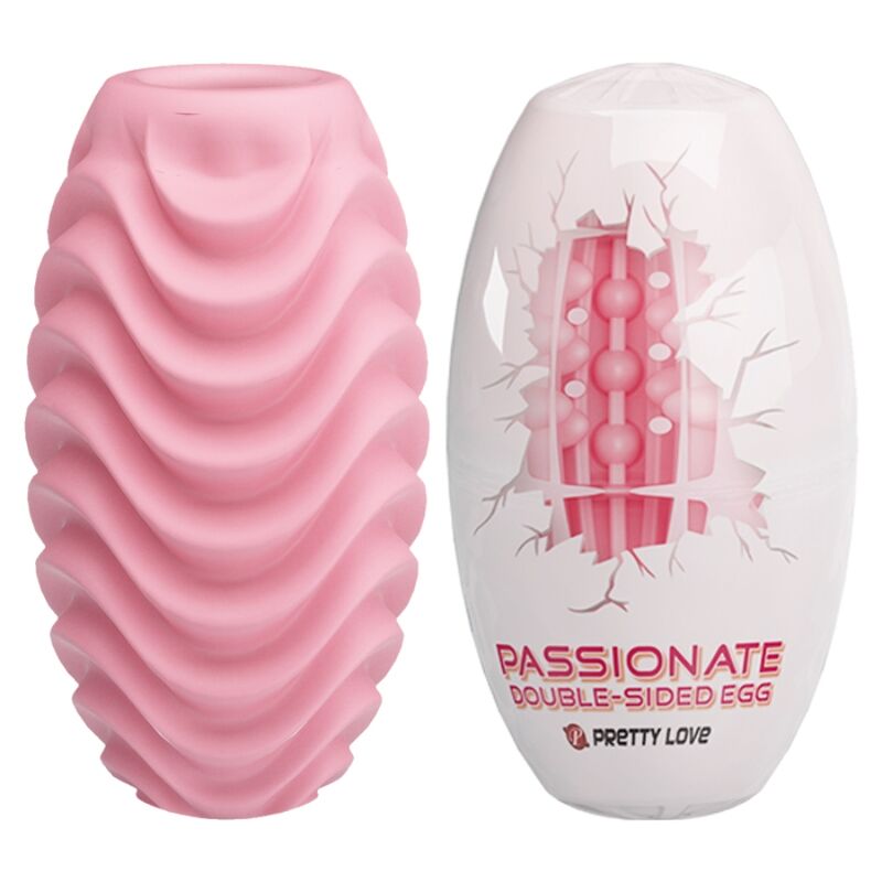 Œuf masturbateur Pretty Love Passionate rose et son boîtier rigide