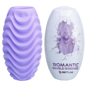 Œuf masturbateur Pretty Love Romantic lilas et son boîtier rigide