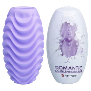 Œuf masturbateur Pretty Love Romantic lilas et son boîtier rigide