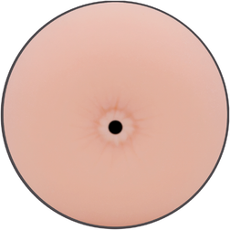 Close-up of the realistic anal orifice made of soft flesh-colored material
